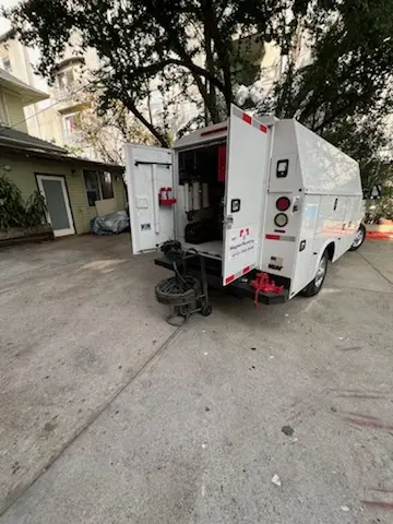 Magnet Plumbing service vehicle on-site for Water Heater Repair in Mango